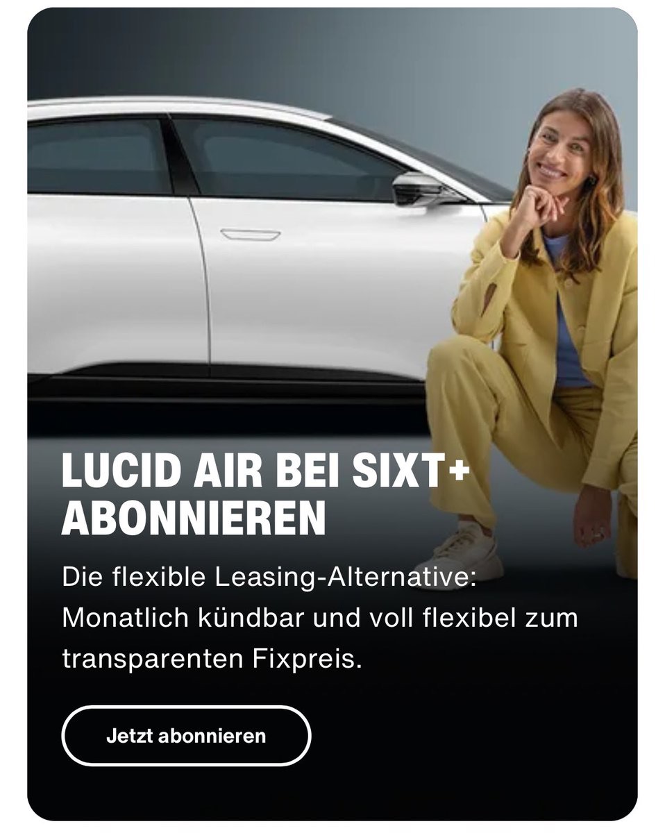 Sixt Partners with Lucid Motors: Revolutionizing EV Rentals in&nbsp;Germany